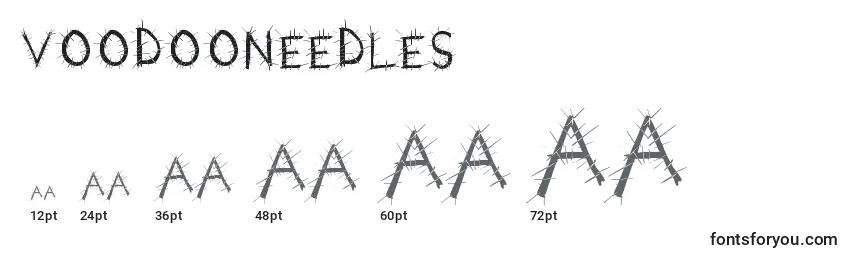 Размеры шрифта VoodooNeedles