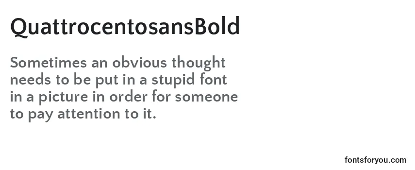 QuattrocentosansBold (108981) Font