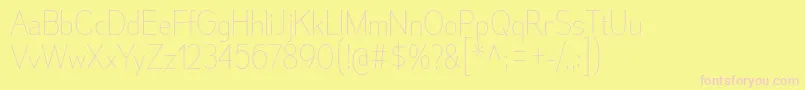 Шрифт MesmerizeScUl – розовые шрифты на жёлтом фоне