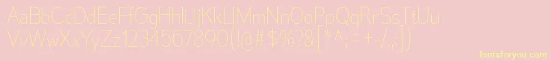 MesmerizeScUl Font – Yellow Fonts on Pink Background