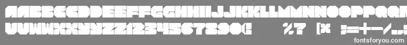RotorblockChamfer Font – White Fonts on Gray Background