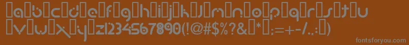 Шрифт Buzpark – серые шрифты на коричневом фоне