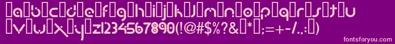 Buzpark Font – Pink Fonts on Purple Background