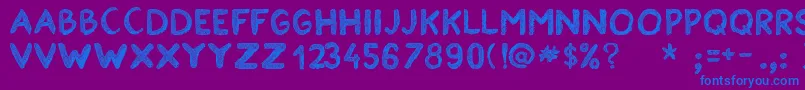 EstancofidaTfb Font – Blue Fonts on Purple Background