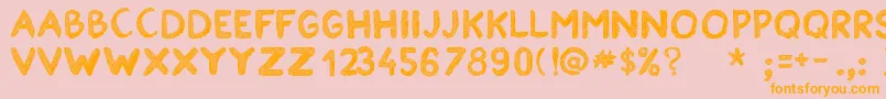 EstancofidaTfb Font – Orange Fonts on Pink Background