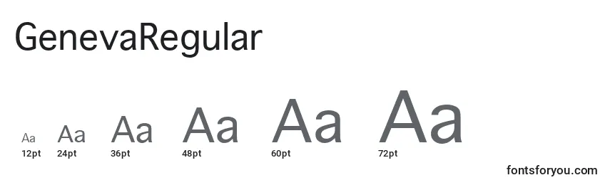 GenevaRegular Font Sizes