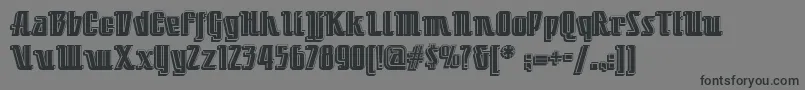 Little Deuce Coupe Nf Font – Black Fonts on Gray Background