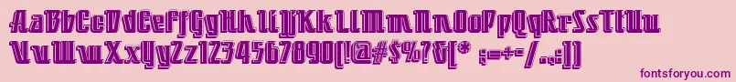 Little Deuce Coupe Nf Font – Purple Fonts on Pink Background