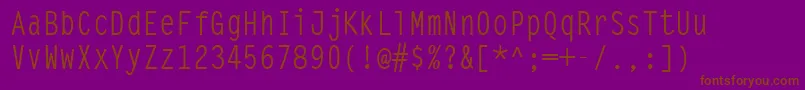 fuente Steeptypewriter ffy – Fuentes Marrones Sobre Fondo Morado