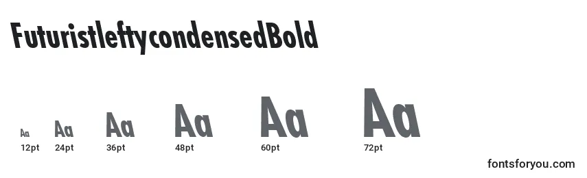 FuturistleftycondensedBold Font Sizes