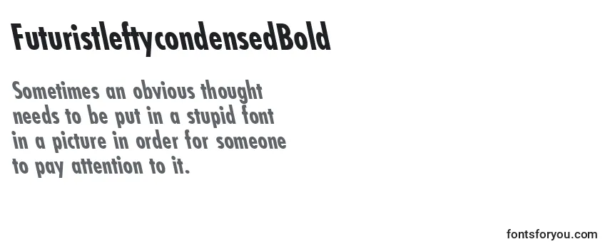 FuturistleftycondensedBold Font