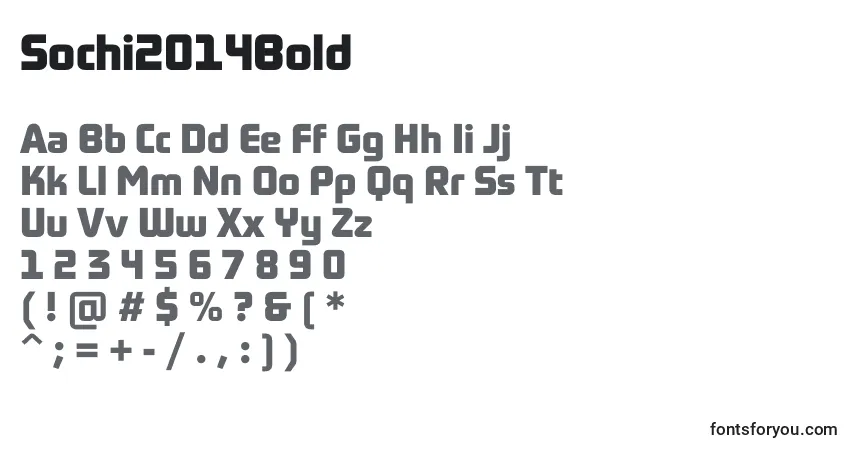 characters of sochi2014bold font, letter of sochi2014bold font, alphabet of  sochi2014bold font