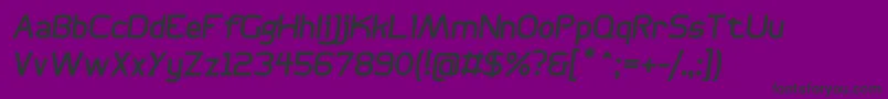 BogotanaItalic Font – Black Fonts on Purple Background