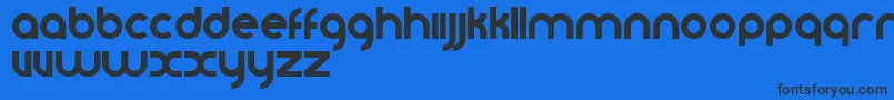 Vomzom Font – Black Fonts on Blue Background