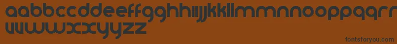Шрифт Vomzom – чёрные шрифты на коричневом фоне