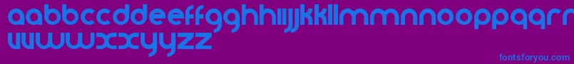 Vomzom Font – Blue Fonts on Purple Background
