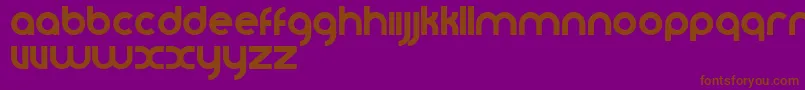 Vomzom Font – Brown Fonts on Purple Background