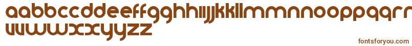 Vomzom-fontti – ruskeat fontit valkoisella taustalla