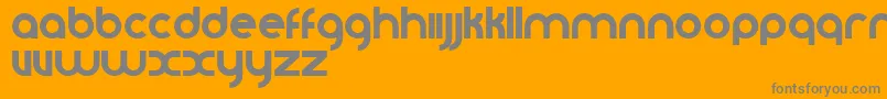 Vomzom Font – Gray Fonts on Orange Background