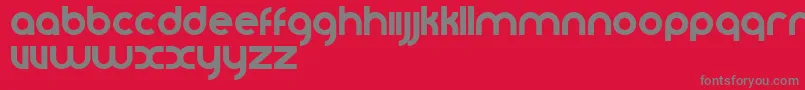 Vomzom Font – Gray Fonts on Red Background