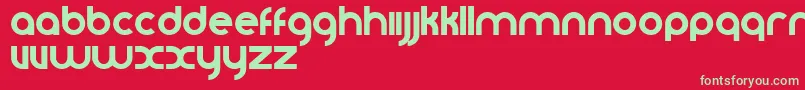 Vomzom Font – Green Fonts on Red Background