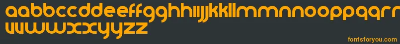 Vomzom Font – Orange Fonts on Black Background