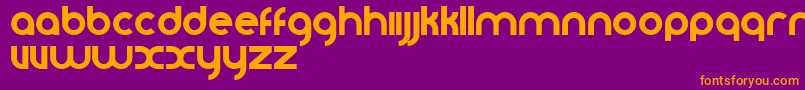 Vomzom Font – Orange Fonts on Purple Background