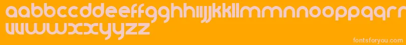 Vomzom Font – Pink Fonts on Orange Background