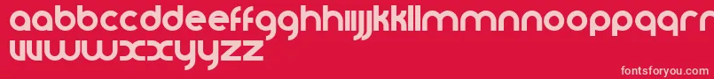 Vomzom Font – Pink Fonts on Red Background