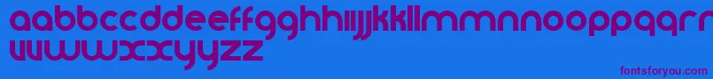 Vomzom Font – Purple Fonts on Blue Background