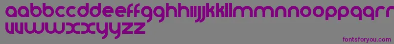 フォントVomzom – 紫色のフォント、灰色の背景