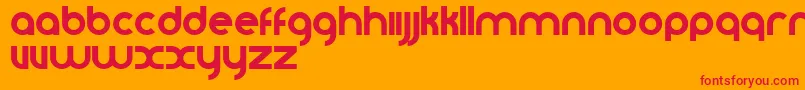 Vomzom Font – Red Fonts on Orange Background