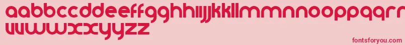 Vomzom Font – Red Fonts on Pink Background