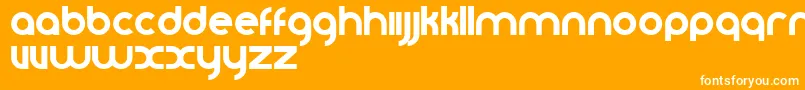 Vomzom Font – White Fonts on Orange Background
