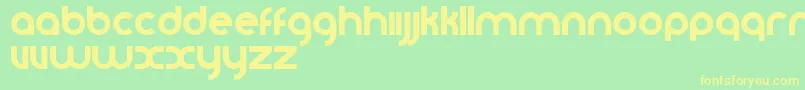 Vomzom Font – Yellow Fonts on Green Background