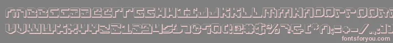 Xenov23D Font – Pink Fonts on Gray Background