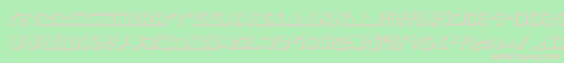 Xenov23D Font – Pink Fonts on Green Background