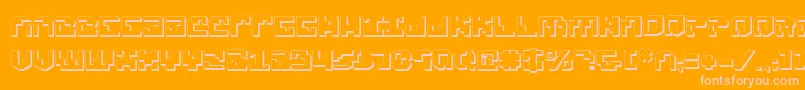 Xenov23D Font – Pink Fonts on Orange Background