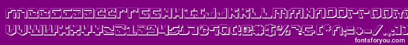 Xenov23D Font – White Fonts on Purple Background