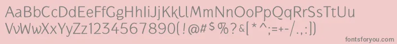 GauntletclassicTb Font – Gray Fonts on Pink Background