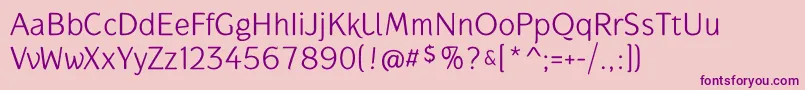 Police GauntletclassicTb – polices violettes sur fond rose