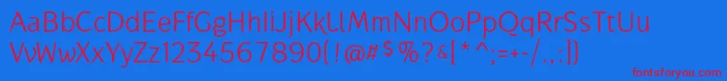 GauntletclassicTb Font – Red Fonts on Blue Background
