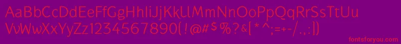 GauntletclassicTb Font – Red Fonts on Purple Background