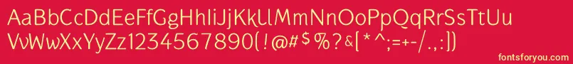 GauntletclassicTb Font – Yellow Fonts on Red Background