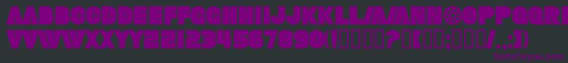 SfFortuneWheelBold Font – Purple Fonts on Black Background
