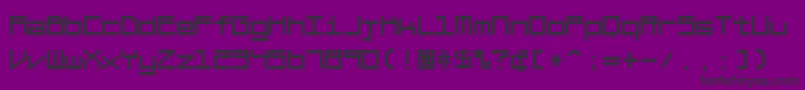 BraciolaMs Font – Black Fonts on Purple Background