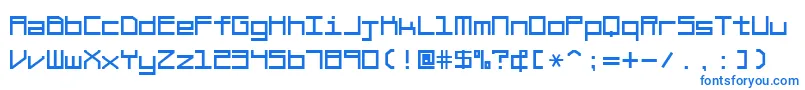 フォントBraciolaMs – 白い背景に青い文字