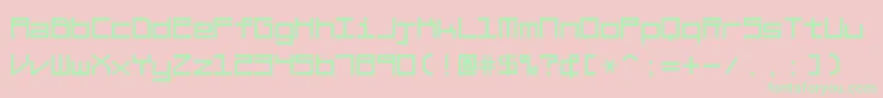 BraciolaMs Font – Green Fonts on Pink Background