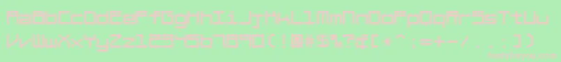 BraciolaMs Font – Pink Fonts on Green Background