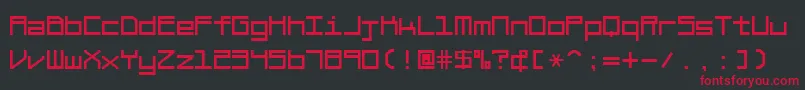 BraciolaMs Font – Red Fonts on Black Background